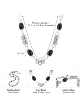 Twisted Shadows Beaded Stainless Chain