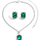 CZ Crystal Necklace & Earring Set