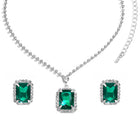 CZ Crystal Necklace & Earring Set