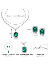 CZ Crystal Necklace & Earring Set