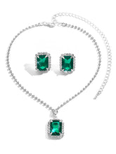 CZ Crystal Necklace & Earring Set