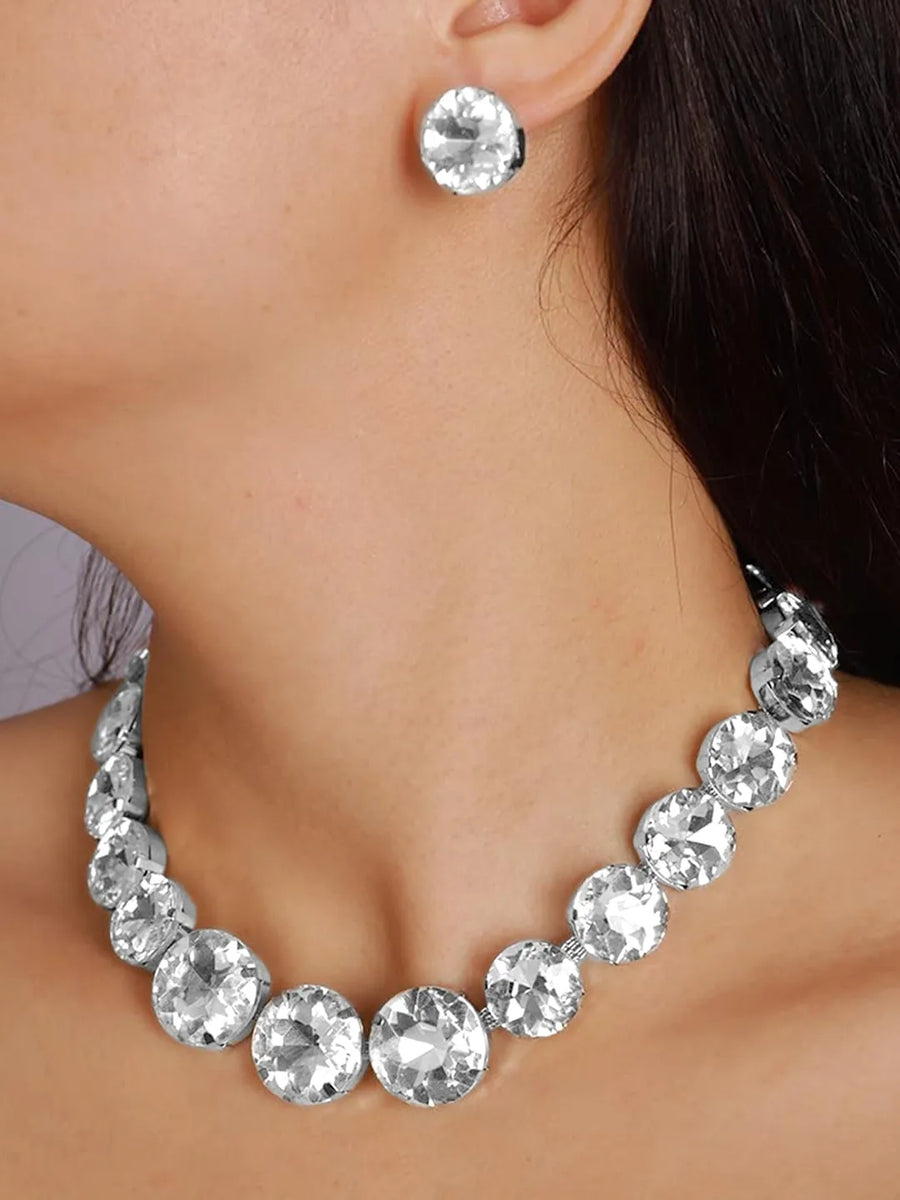 Luxury Crystal Chunky Necklace