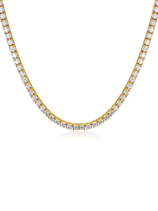 Timeless Glow Tennis Chain Necklace - Gold