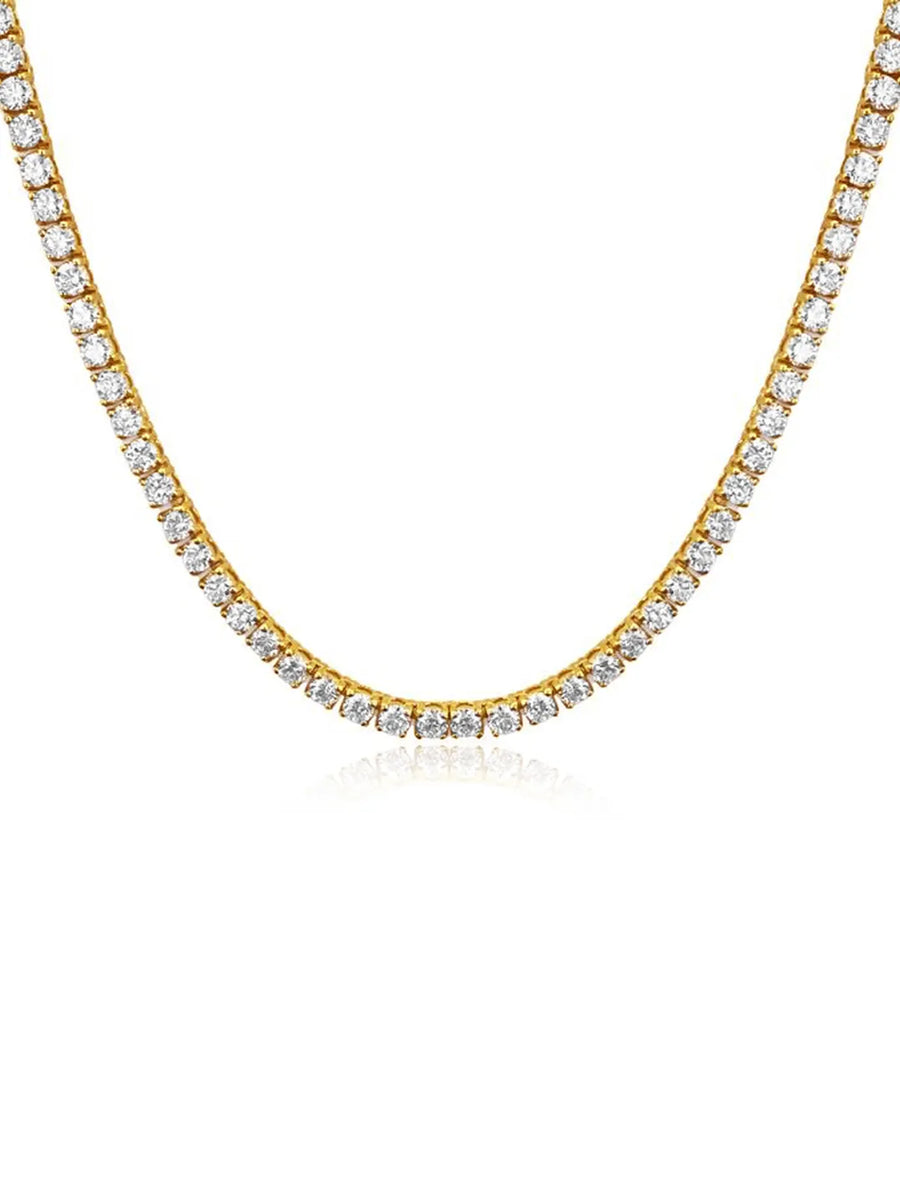 Timeless Glow Tennis Chain Necklace - Gold