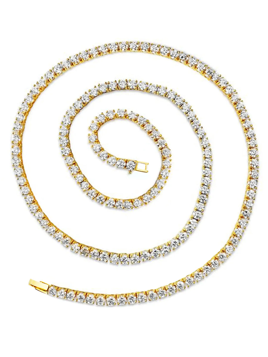 Timeless Glow Tennis Chain Necklace - Gold