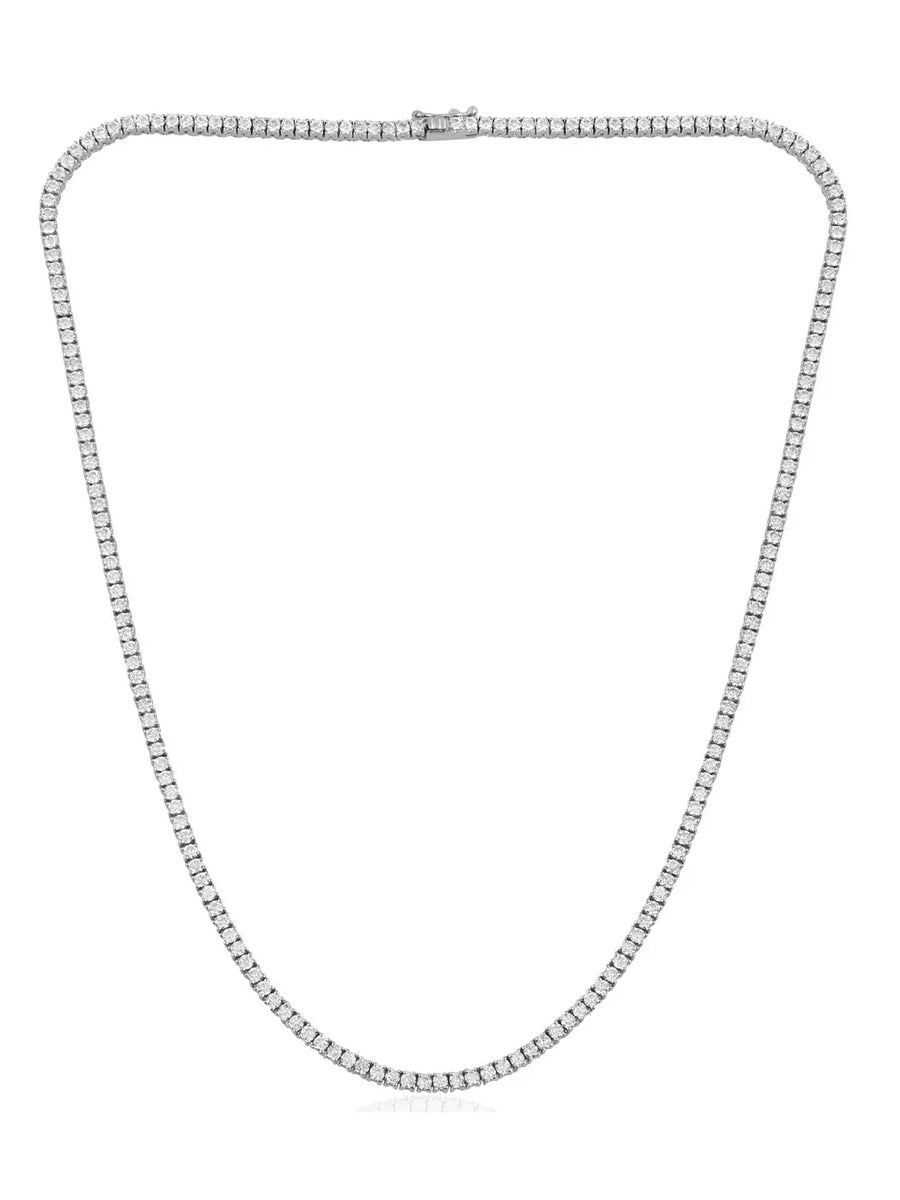 Timeless Glow Tennis Chain Necklace - Silver