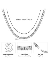 Timeless Glow Tennis Chain Necklace - Silver