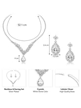 CZ Teardrop Necklace & Earrings