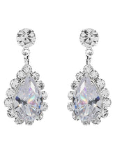 CZ Teardrop Necklace & Earrings
