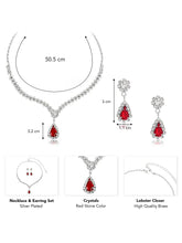 Shiny CZ & Crystal Necklace Set