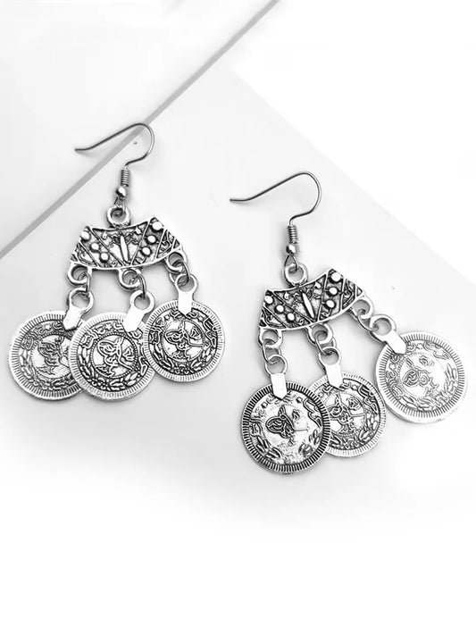 Festival Flame Coin Drop Necklace