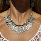 Festival Flame Coin Drop Necklace