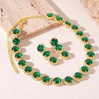 Bold Statement Crystals Necklace Set
