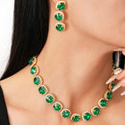 Bold Statement Crystals Necklace Set