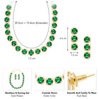 Bold Statement Crystals Necklace Set
