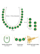 Bold Statement Crystals Necklace Set