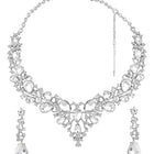 Pear Shaped Crystal Necklace Set