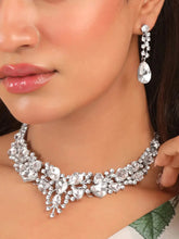 Pear Shaped Crystal Necklace Set