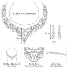 Pear Shaped Crystal Necklace Set