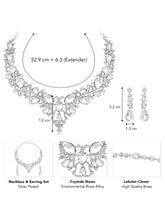 Pear Shaped Crystal Necklace Set