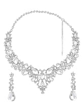 Pear Shaped Crystal Necklace Set