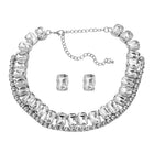 Glamorous Crystal Studded Necklace Set
