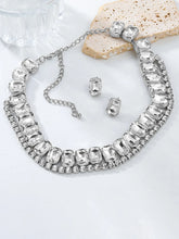 Glamorous Crystal Studded Necklace Set