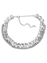 Glamorous Crystal Studded Necklace Set