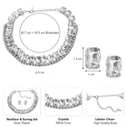 Glamorous Crystal Studded Necklace Set