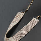 Shimmering CZ Stone Statement Necklace - Gold