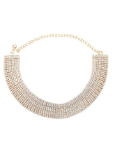 Shimmering CZ Stone Statement Necklace