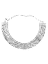 Shimmering CZ Stone Statement Necklace