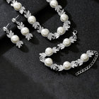 Classic Pearl and Crystal Necklace Set