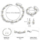 Classic Pearl and Crystal Necklace Set