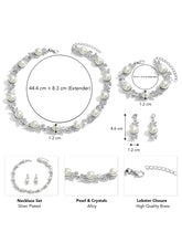 Classic Pearl and Crystal Necklace Set