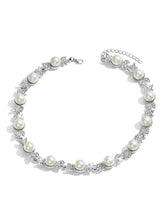 Classic Pearl and Crystal Necklace Set