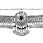 Antique Style Oxidized Choker Necklace