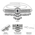 Antique Style Oxidized Choker Necklace