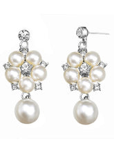 Pearl Statement Floral Necklace Set