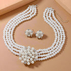 Classic Multi-Strand Pearl Necklace Set