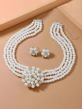 Classic Multi-Strand Pearl Necklace Set