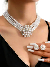 Classic Multi-Strand Pearl Necklace Set