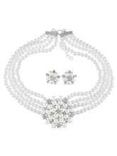 Classic Multi-Strand Pearl Necklace Set