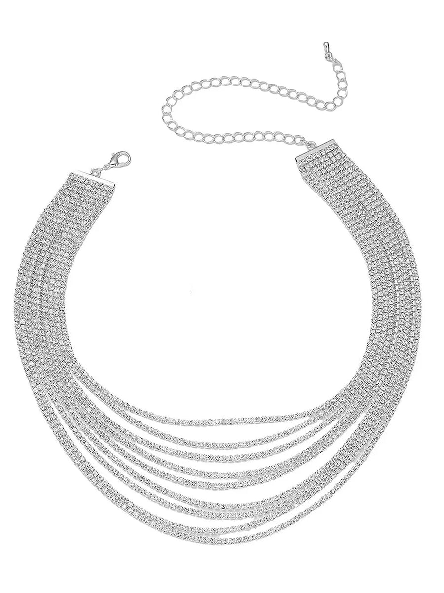 Dazzling Multi Layered Necklace Set