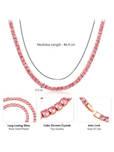 Sparkling Crystal Tennis Necklace