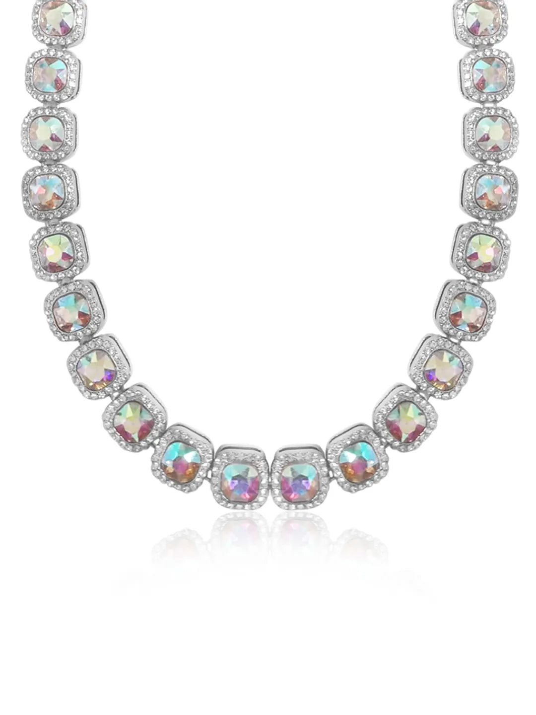 Timeless Tennis Halo Necklace