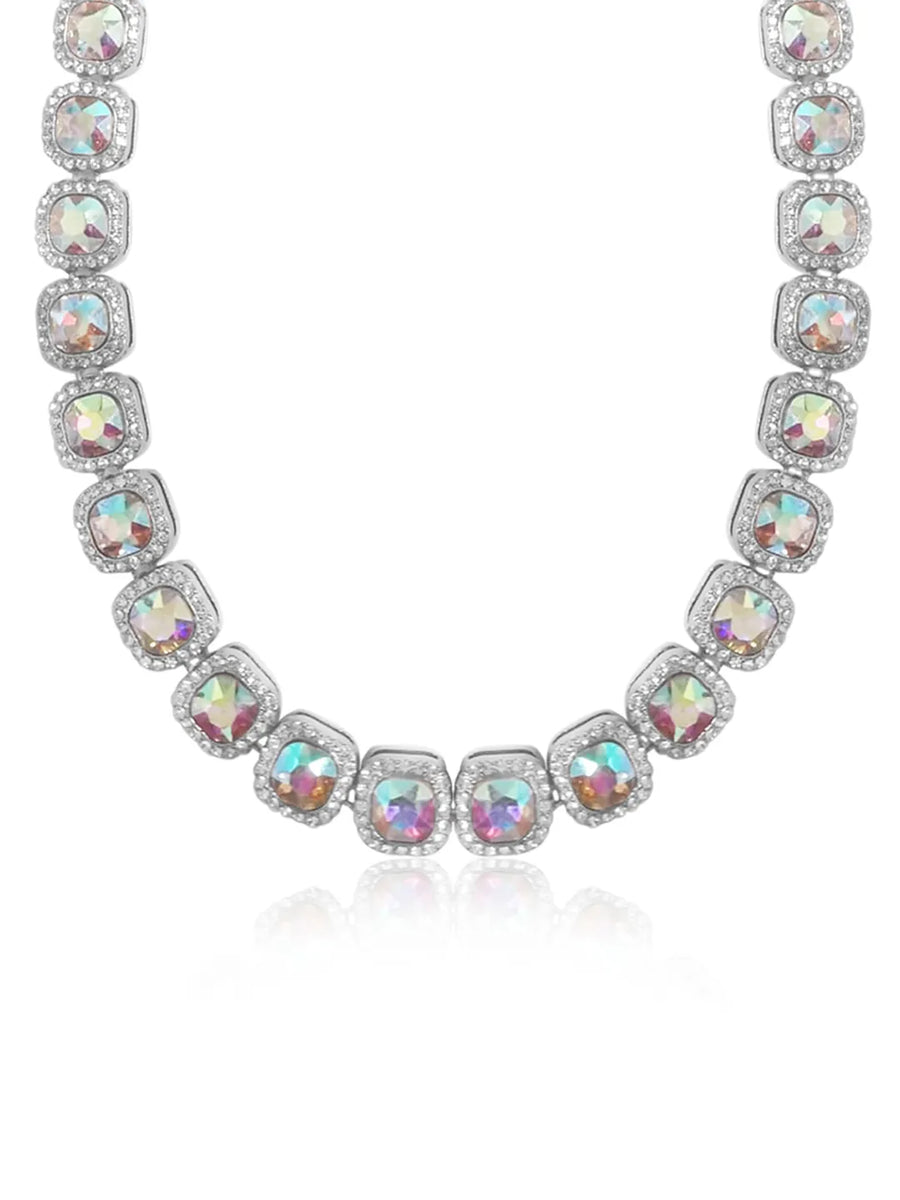 Timeless Tennis Halo Necklace