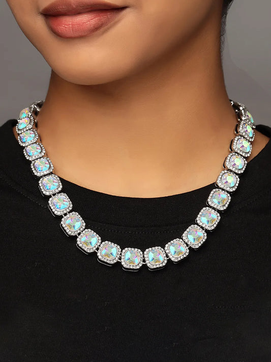 Timeless Tennis Halo Necklace