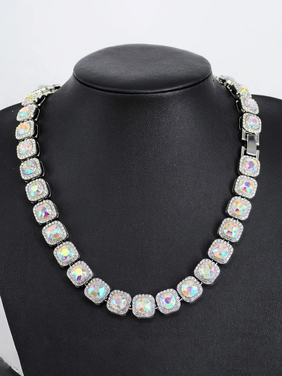 Timeless Tennis Halo Necklace