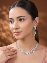 Rhodium Plated Luxe Vine Necklace Set